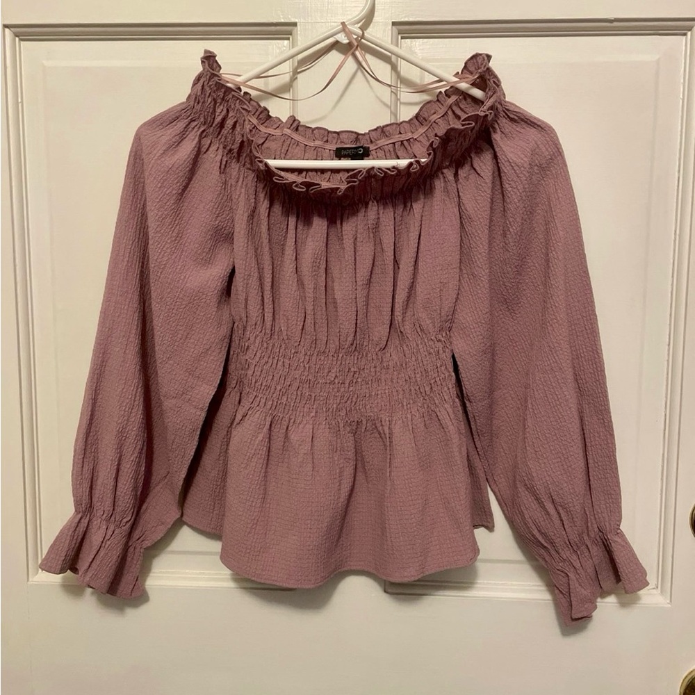 Papermoon Dusty Pink Smocked Blouse